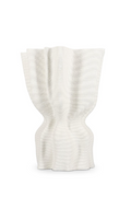 SP Collection Vaas 22x17,5xH29cm draped white Vea